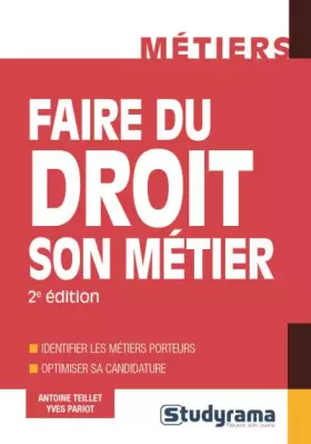 Couverture du produit · Faire du droit son métier