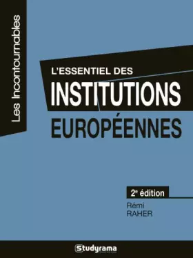Couverture du produit · L'essentiel des institutions européennes