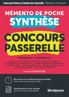 Couverture du produit · Synthèse concours Passerelle