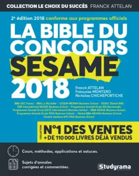 Couverture du produit · La bible du concours Sésame 2018