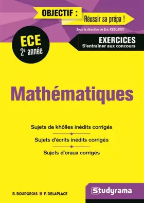 Couverture du produit · Mathématiques ECE 2e année: exercices s'entraîner aux concours