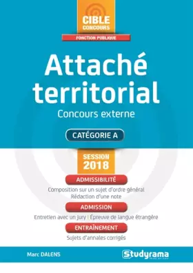 Couverture du produit · Attacée territorial concours externe