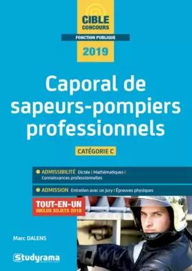 Couverture du produit · Caporal de sapeur-pompier professionnel