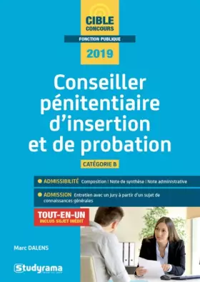Couverture du produit · Conseiller pénitentiaire d'insertion et de probation 2019