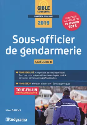 Couverture du produit · Sous-officier de gendarmerie 2019