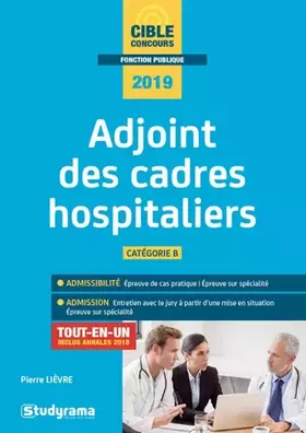 Couverture du produit · Adjoint des cadres hospitaliers 2019