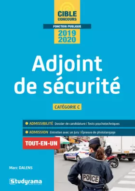 Couverture du produit · Adjoint de sécurité 2019-2020