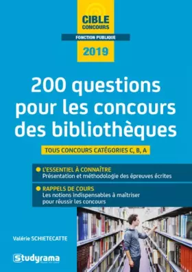 Couverture du produit · 200 questions pour les concours des bibliothèques