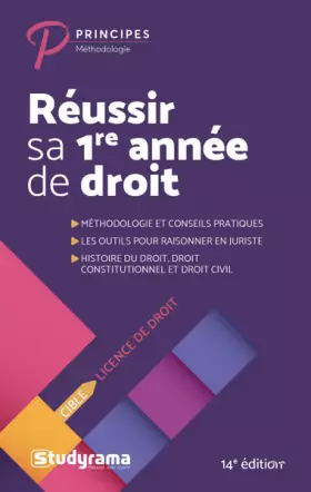 Couverture du produit · Réussir sa première année de droit