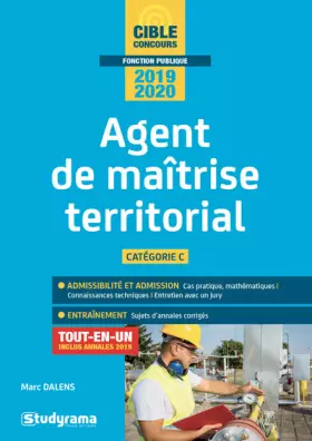 Couverture du produit · Agent de maîtrise territorial 2019-2020
