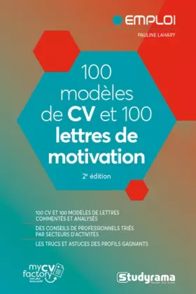 Couverture du produit · 100 modèles de CV et 100 lettres de motivation