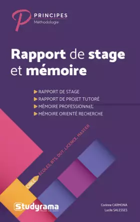 Couverture du produit · Rapport de stage et mémoire