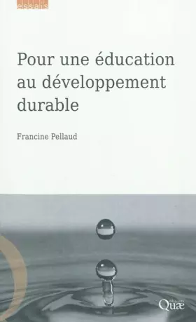 Couverture du produit · Pour une éducation au développement durable