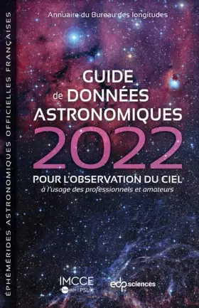 Couverture du produit · Guide de données astronomiques 2022