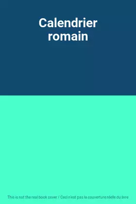 Couverture du produit · Calendrier romain