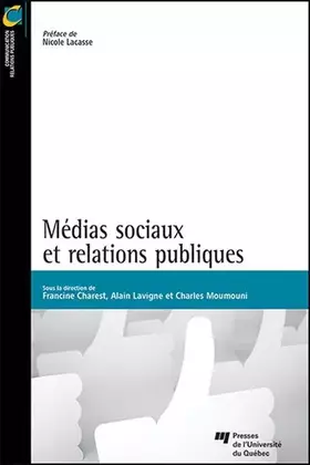 Couverture du produit · MEDIAS SOCIAUX ET RELATIONS PUBLIQUES