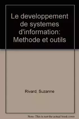 Couverture du produit · Le développement de systèmes d'information