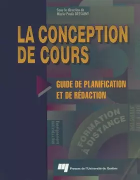 Couverture du produit · La conception des cours: Guide de planification et de rédaction