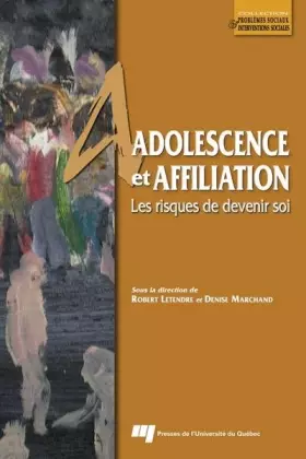 Couverture du produit · ADOLESCENCE ET AFFILIATION