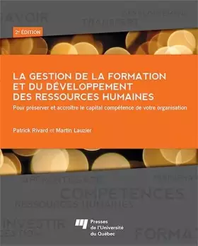 Couverture du produit · GESTION DE LA FORMATION ET DU DEVELOPPEMENT DES RESSOURCES H