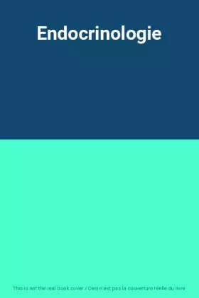 Couverture du produit · Endocrinologie