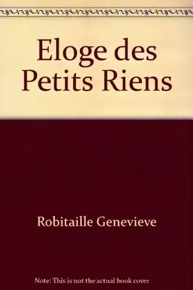 Couverture du produit · Eloge des petits riens