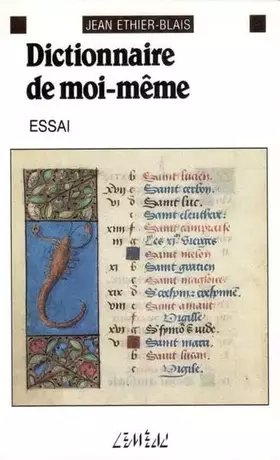 Couverture du produit · Dictionnaire de moi-même