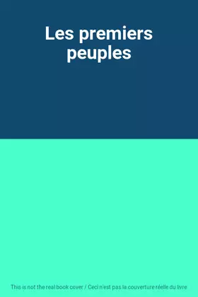 Couverture du produit · Les premiers peuples