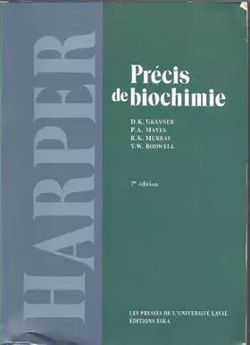 Couverture du produit · Precis De Biochimie De Harper