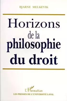 Couverture du produit · Horizons De La Philosophie Du Droit