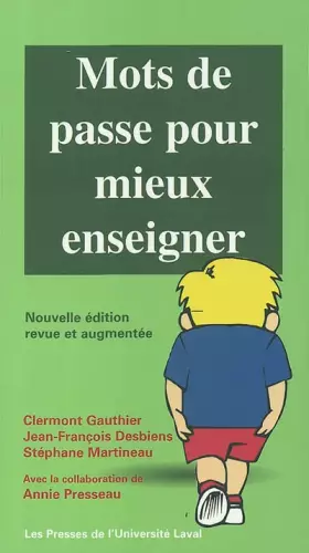 Couverture du produit · Mots de passe pour mieux enseigner