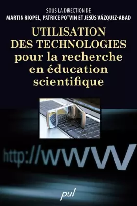 Couverture du produit · Utilisation des technologies pour la recherche en éducation scientifique