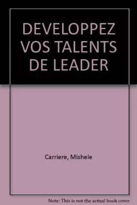 Couverture du produit · Développez vos talents de leader