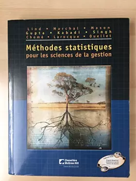 Couverture du produit · Méthodes statistiques pour les sciences de gestion