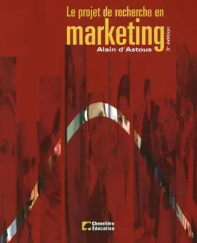 Couverture du produit · Le projet de recherche en marketing