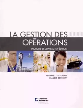 Couverture du produit · La gestion des opérations: Produits et services