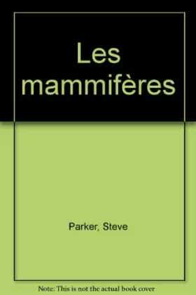 Couverture du produit · Les mammifères