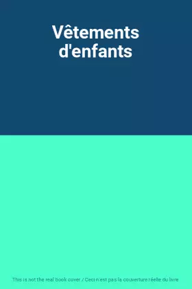Couverture du produit · Vêtements d'enfants