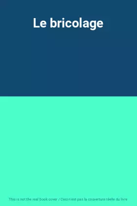 Couverture du produit · Le bricolage