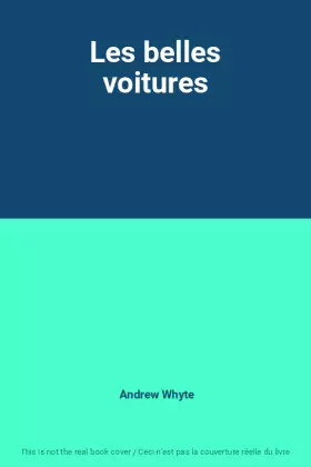 Couverture du produit · Les belles voitures