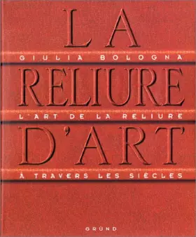 Couverture du produit · La Reliure d'art