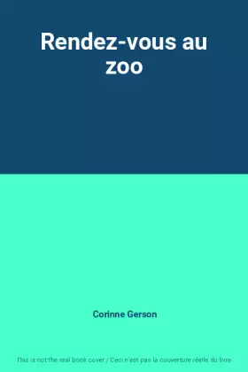 Couverture du produit · Rendez-vous au zoo