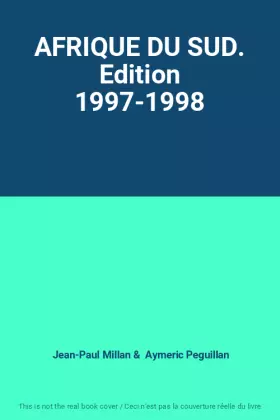 Couverture du produit · AFRIQUE DU SUD. Edition 1997-1998