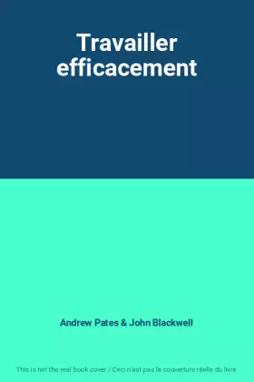 Couverture du produit · Travailler efficacement