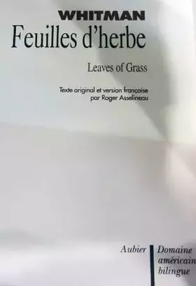 Couverture du produit · Feuilles d'herbe