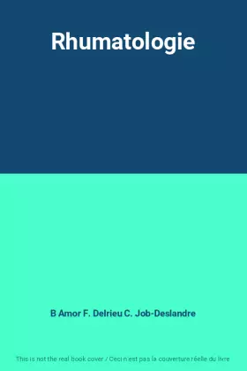 Couverture du produit · Rhumatologie