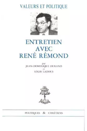 Couverture du produit · Entretien avec René Rémond