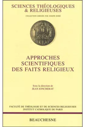 Couverture du produit · Approches scientifiques des faits religieux