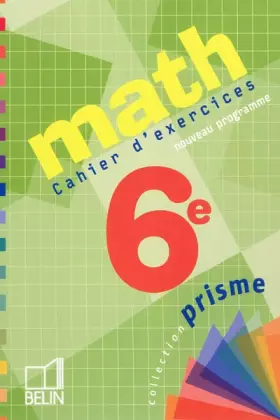Couverture du produit · Math 6e : Cahier d'exercices