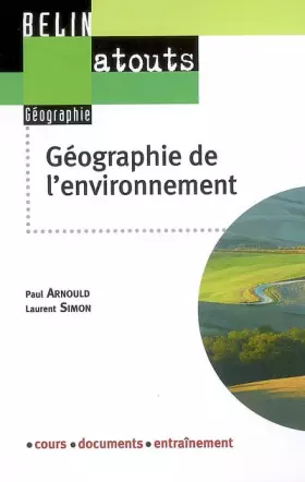 Couverture du produit · Géographie de l'environnement